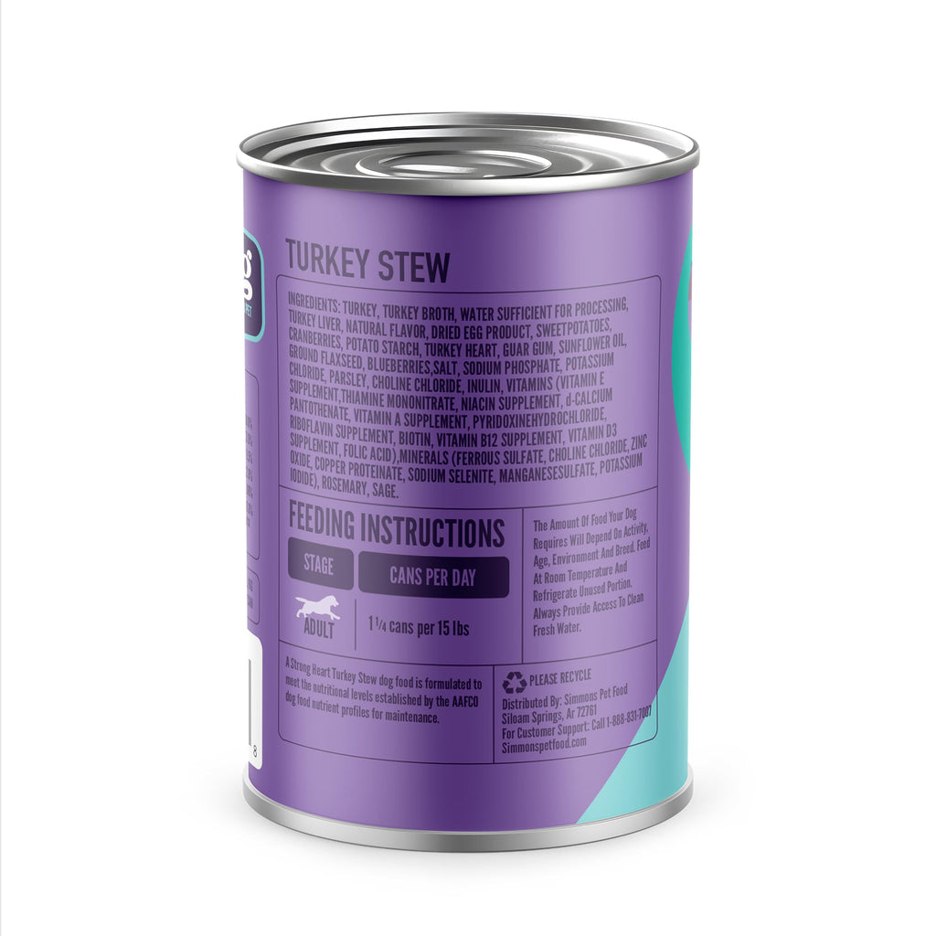 Turkey Stew Wet Dog Food 13.2 oz Can Pack of 12 O3391