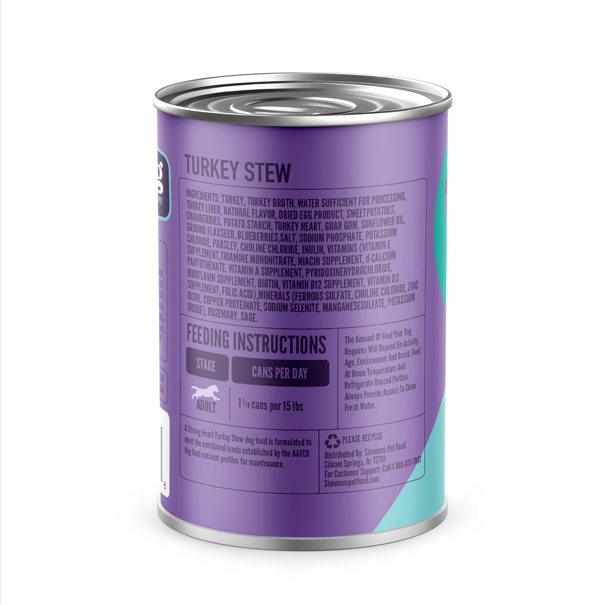 Turkey Stew Wet Dog Food 13.2 oz Can Pack of 12 O3391
