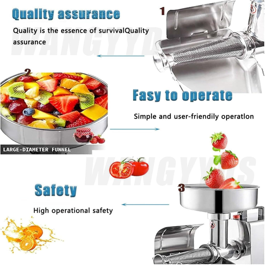 450W Stainless Steel Electric Tomato Strainer B492
