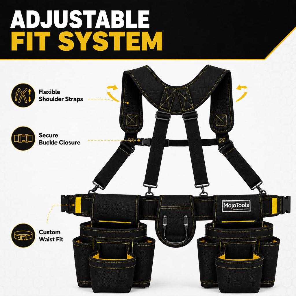 Heavy Duty Tool Belt with Suspenders M1804