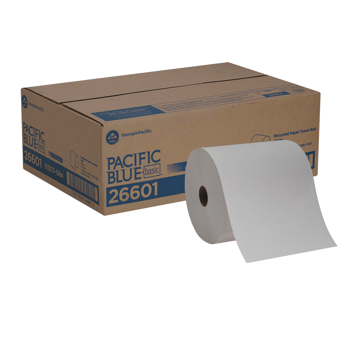 White Recycled Paper Towel Rolls B328