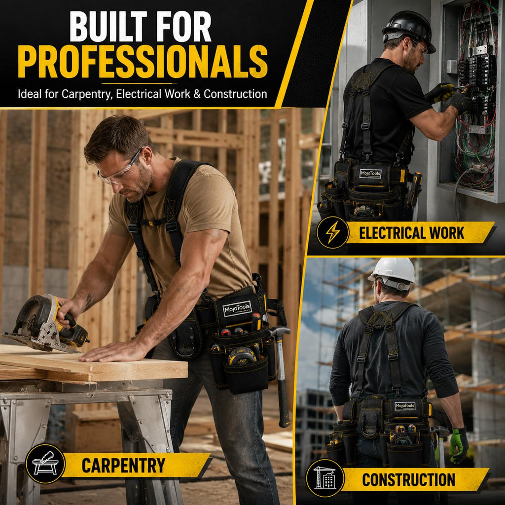 Heavy Duty Tool Belt with Suspenders M1804
