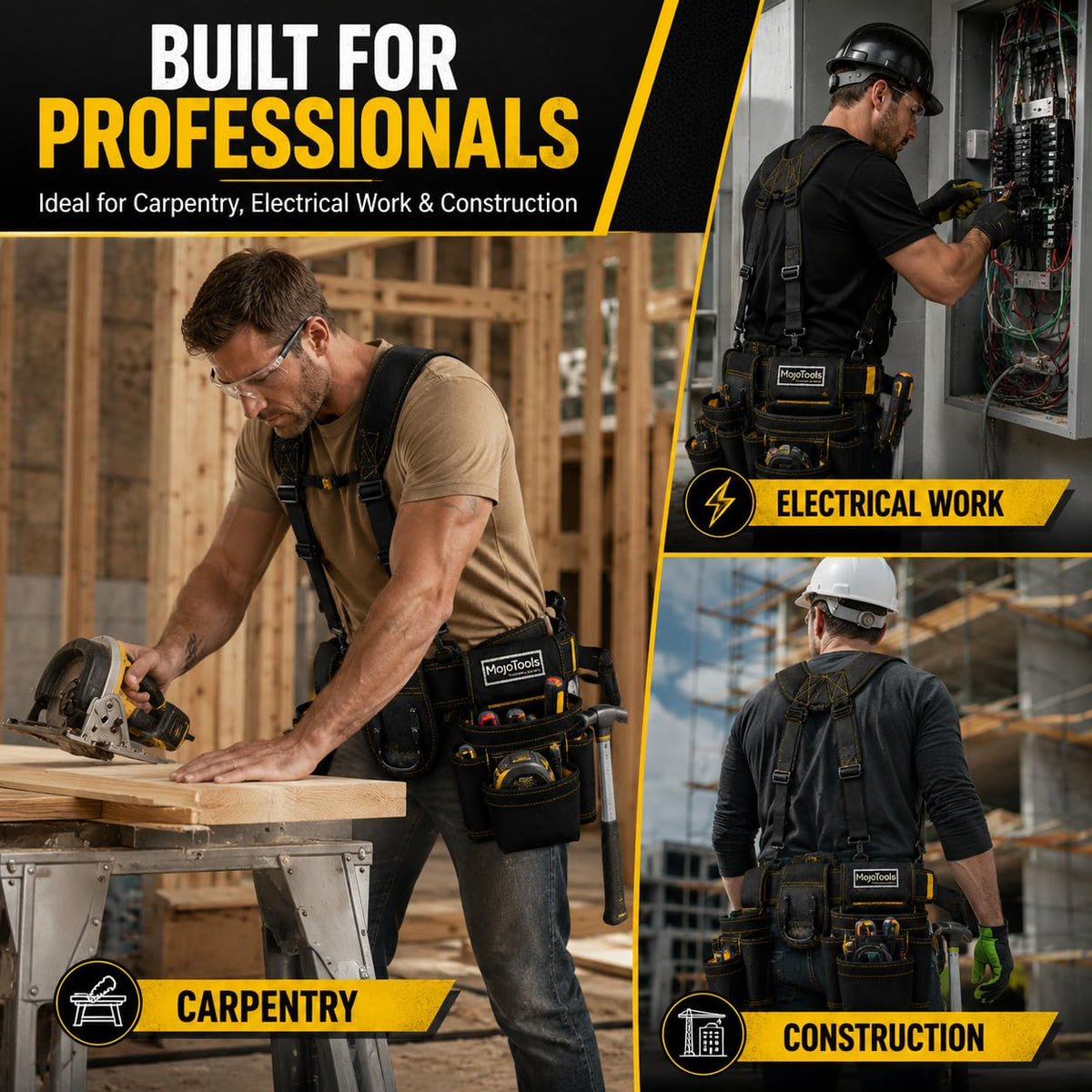 Heavy Duty Tool Belt with Suspenders M1804