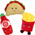 3-Pack Squeaky Plush Dog Chew Toys Set X509485