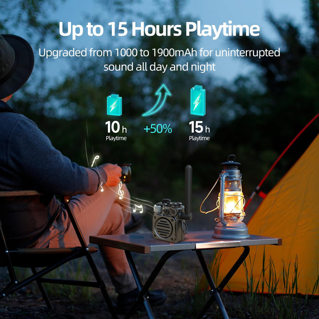 Portable Wireless Bluetooth Speaker with FM Radio D1614