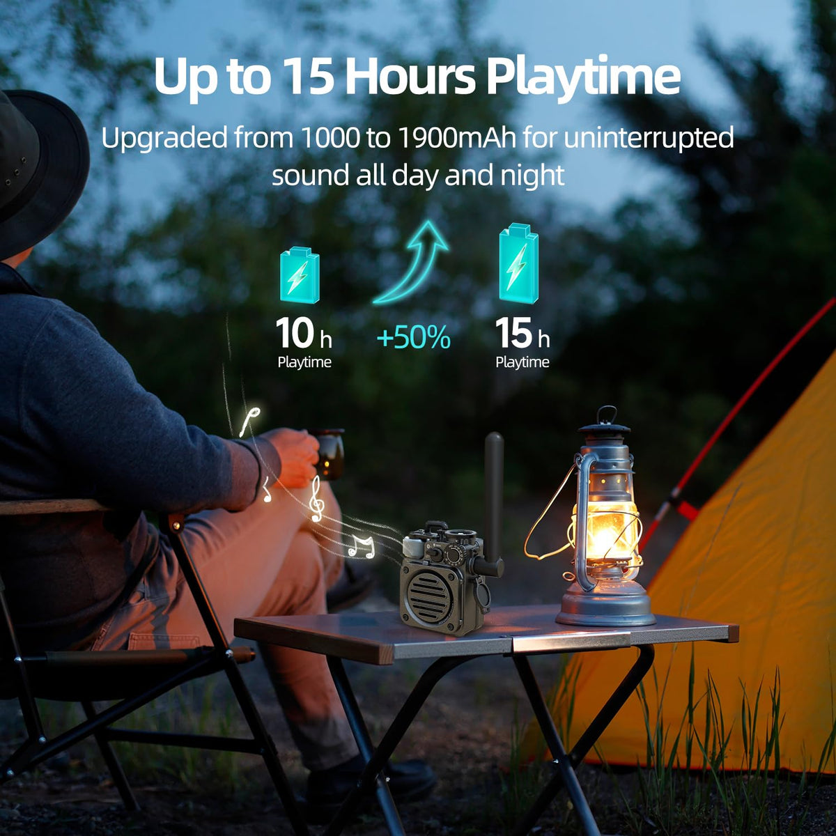Portable Wireless Bluetooth Speaker with FM Radio D1614