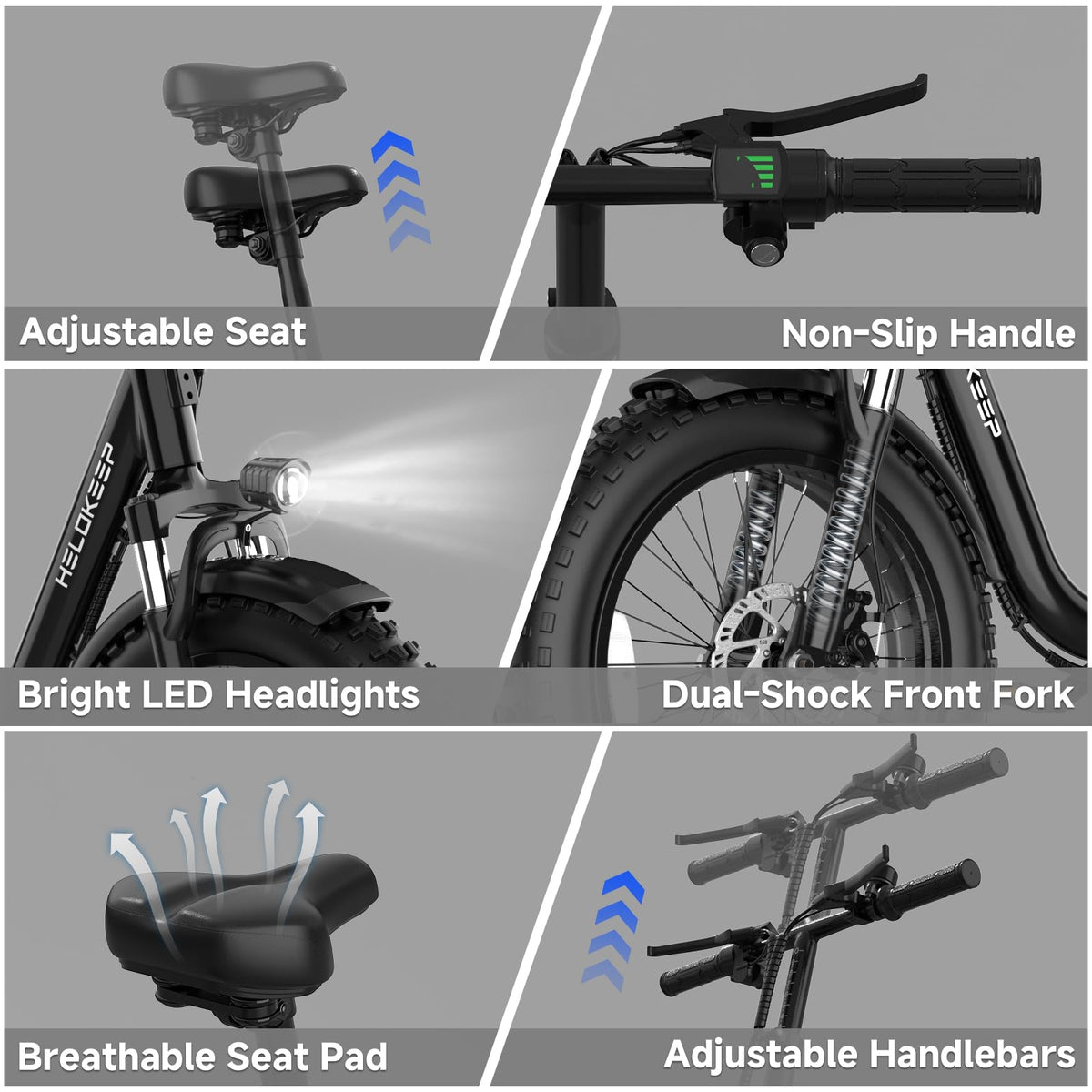 Folding Electric Bike with Rear Rack T3983