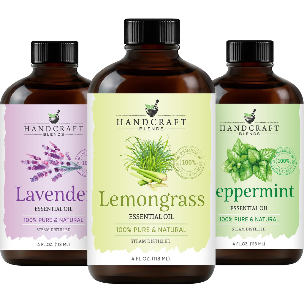 Lemongrass Peppermint Lavender Essential Oil Blend 4 Fl. Oz I9486