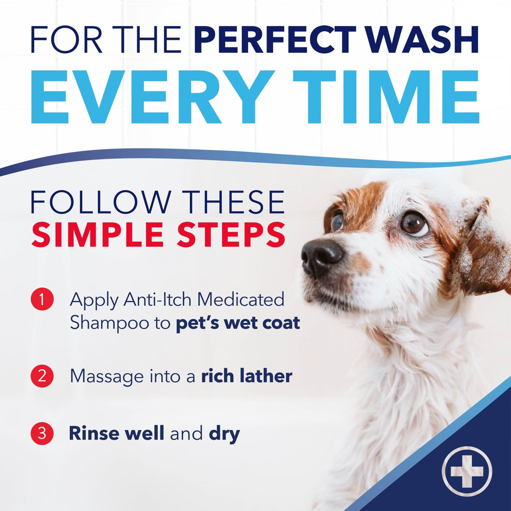 Medicated Dog Shampoo Oatmeal Formula 20oz V1969