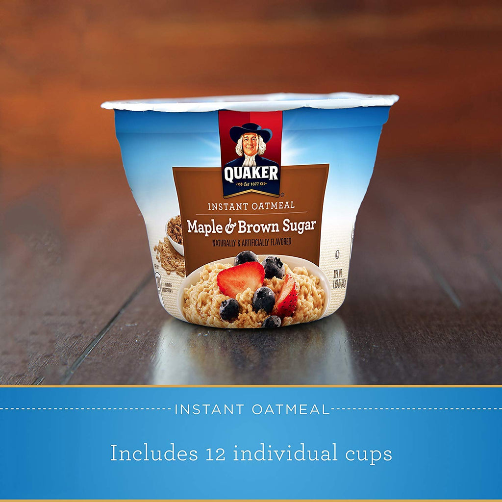 Instant Oatmeal Maple Brown Sugar 1.69oz Pack of 3 E64275