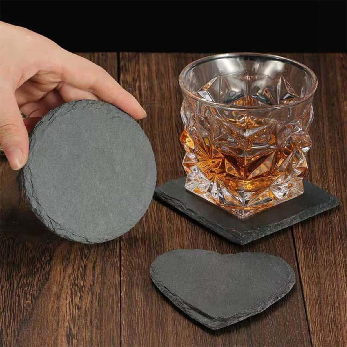 Natural Stone Drink Coasters Set G78905