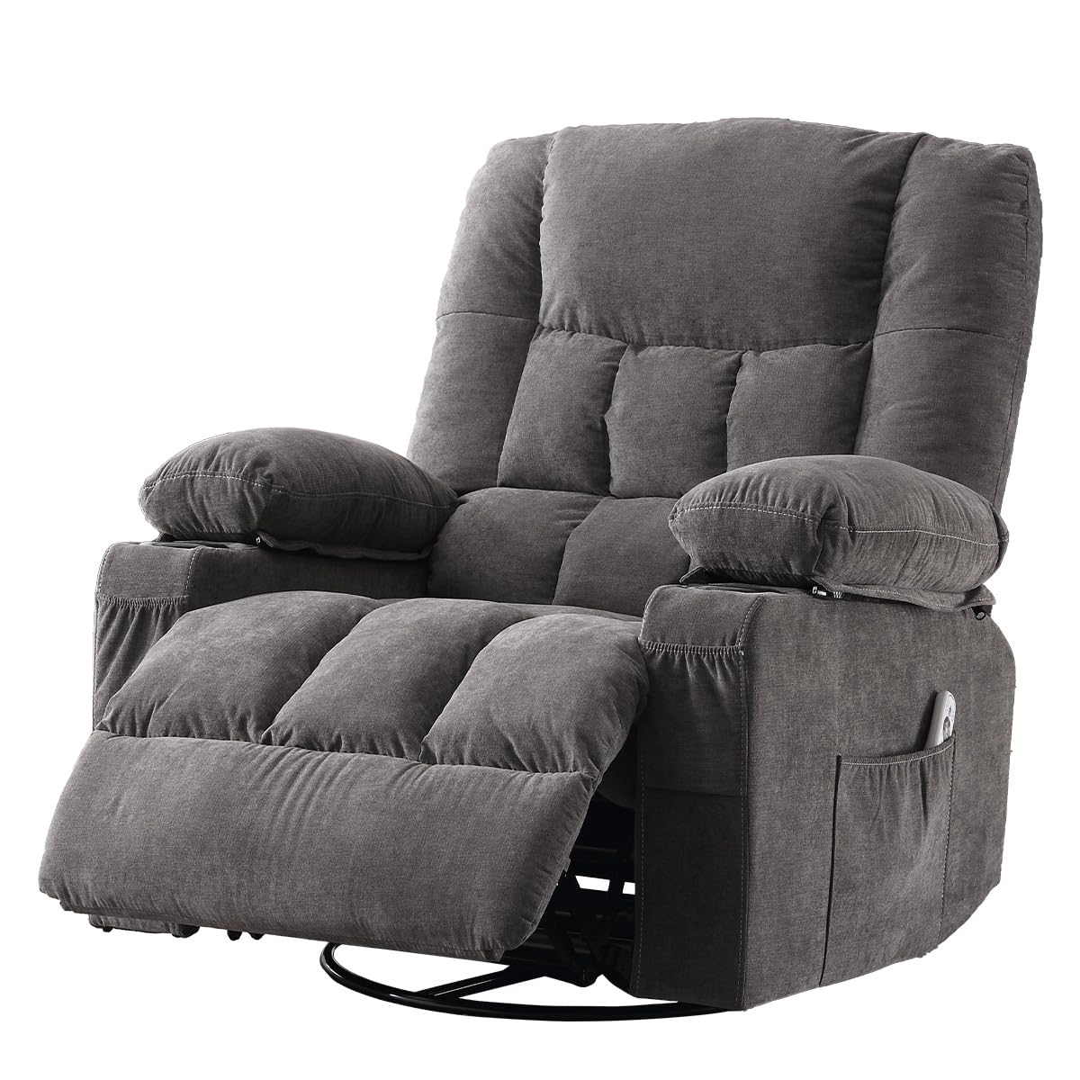 Oversized Swivel Rocker Recliner with Massage and Heat K791940