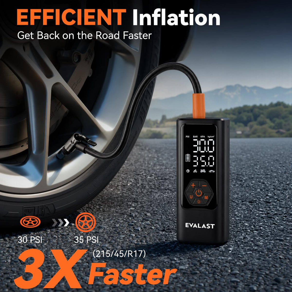Portable Air Compressor 150 PSI Cordless Tire Inflator T980813