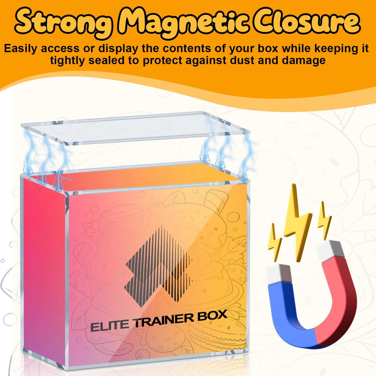 Acrylic Case 5mm with 6 Magnet Secure Closure O97969