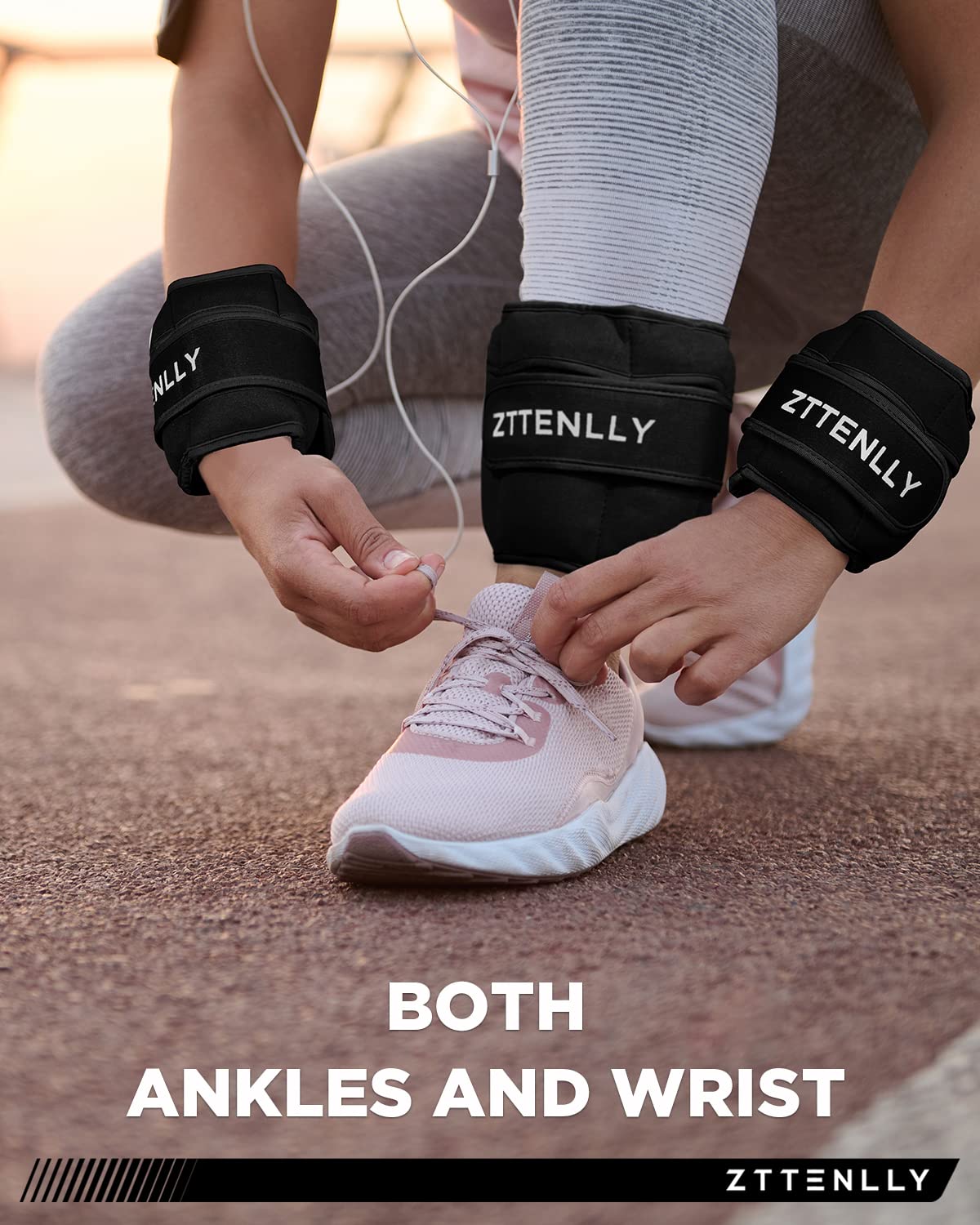Adjustable Ankle Weights 1 Pair 5 10 15 18 20 Lbs L626