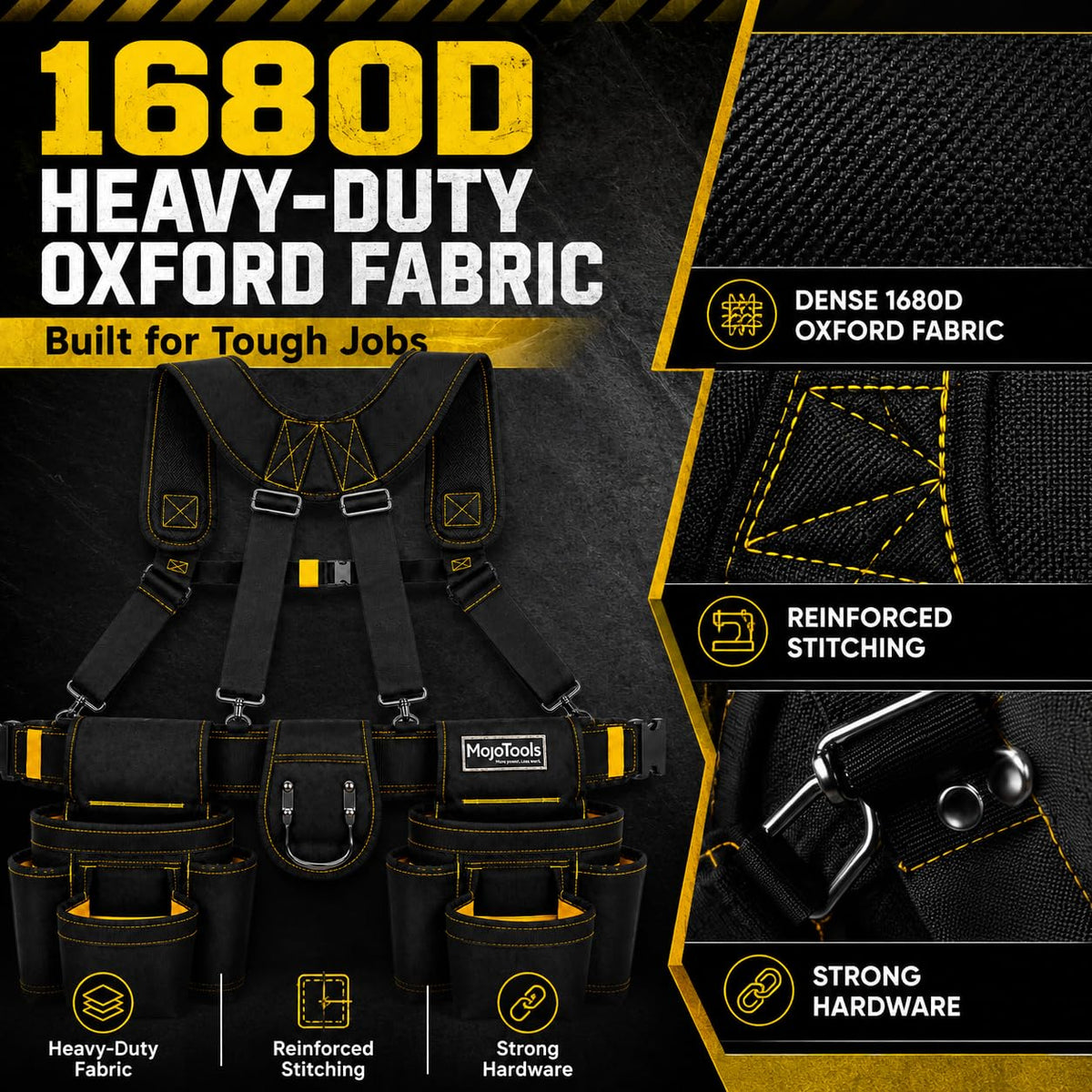 Heavy Duty Tool Belt with Suspenders M1804