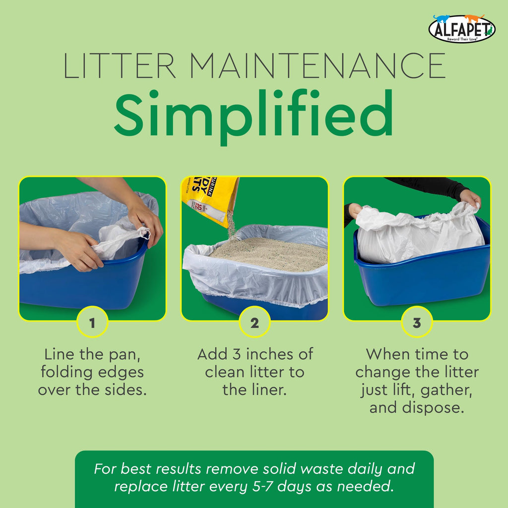 Super Jumbo 15Count Tear-Resistant Waterproof Cat Litter Box Liners R58386