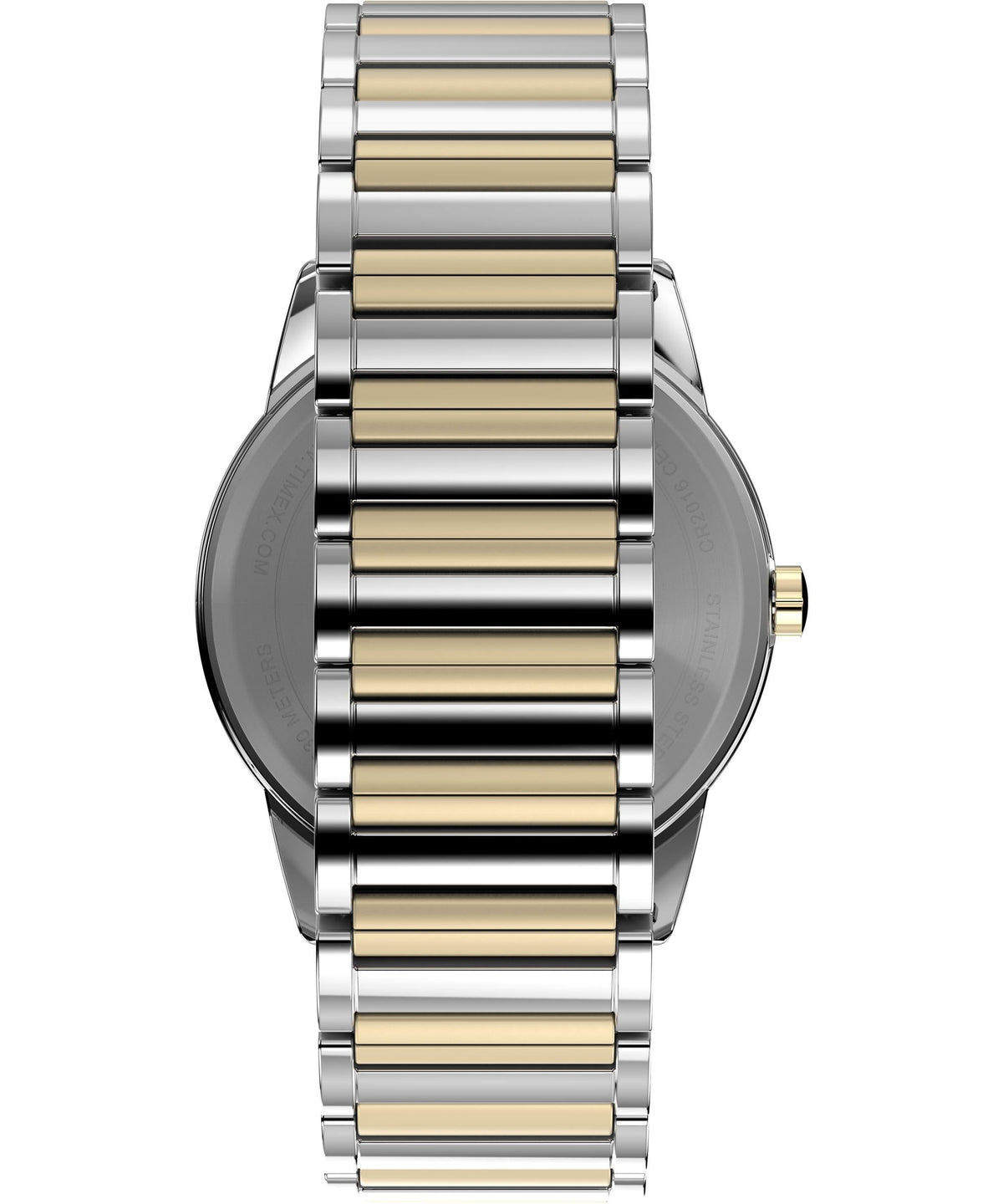 Men's 40mm Watch Two-Tone Expansion Band White Dial S951156