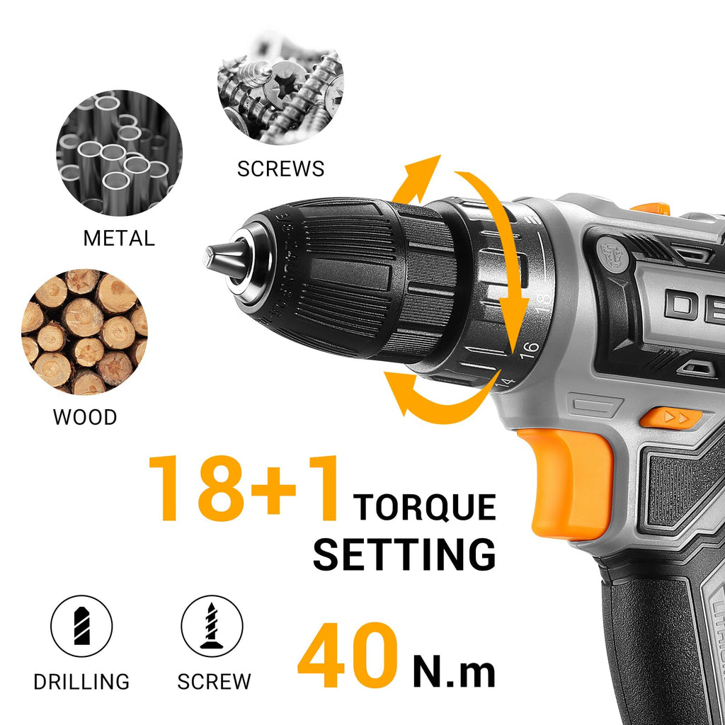 Cordless Drill 20V with Battery and Charger S792482