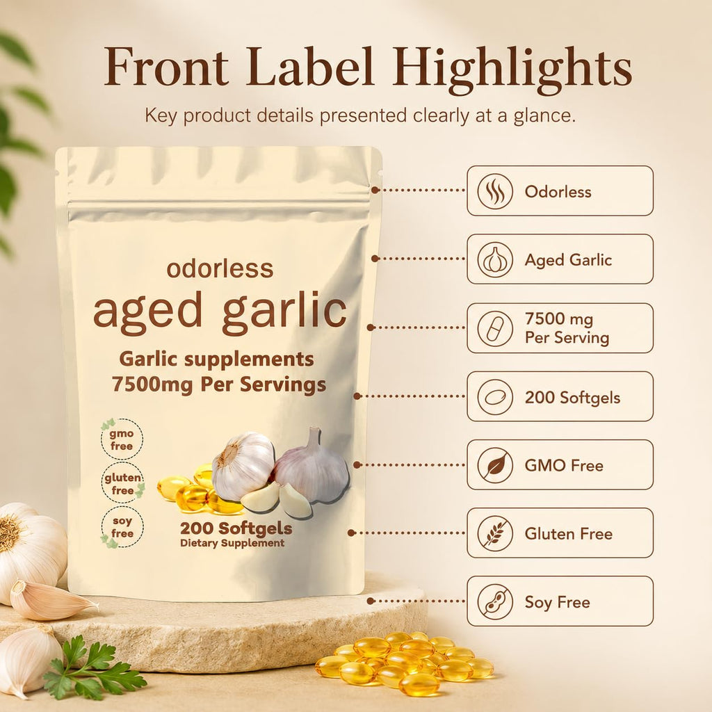 Aged Garlic Extract Softgels 200 Count T762