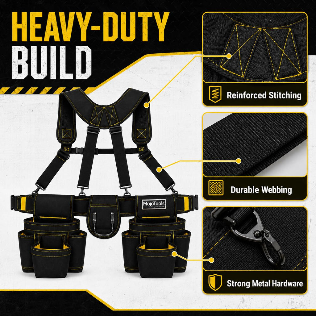 Heavy Duty Tool Belt with Suspenders M1804