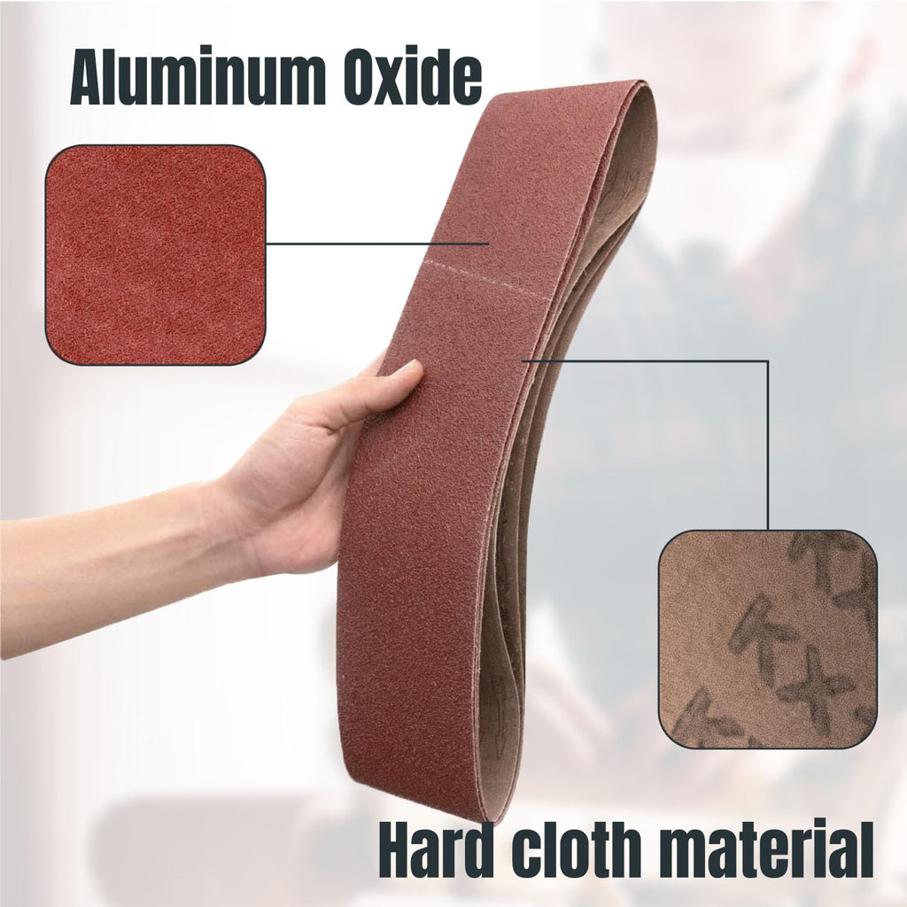 4 x 36 Inch 30pk Aluminum Oxide Sanding Belts T23061