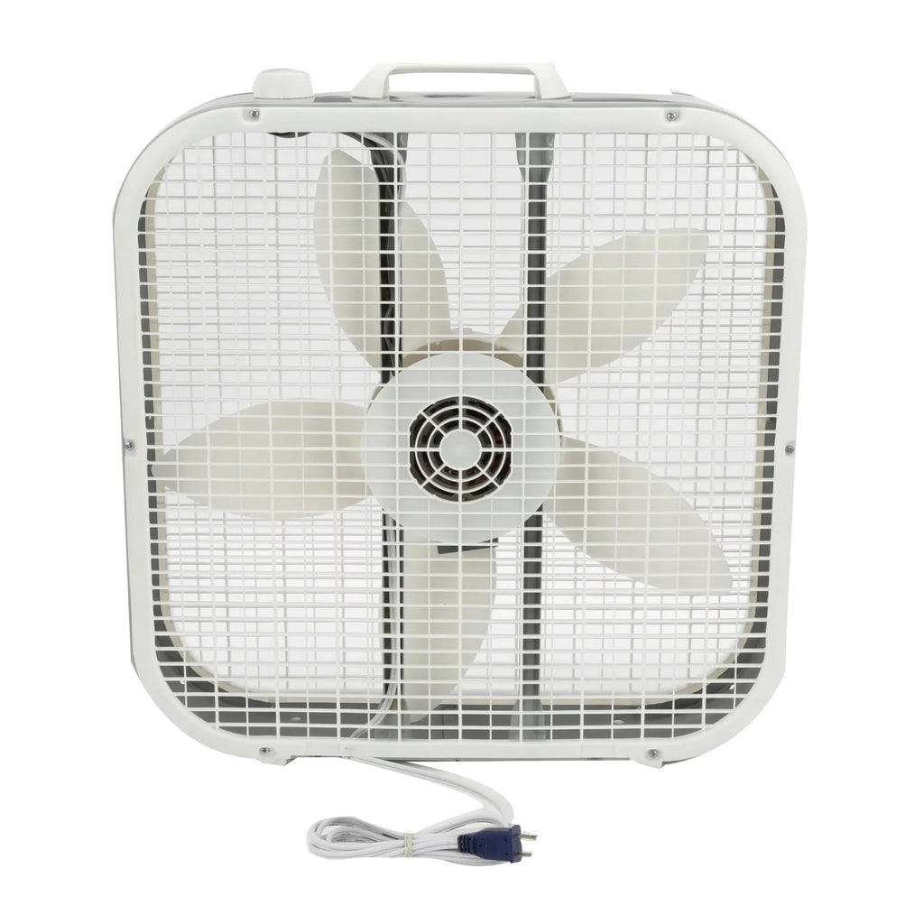20 Inch 3 Speed White Box Fan V23587