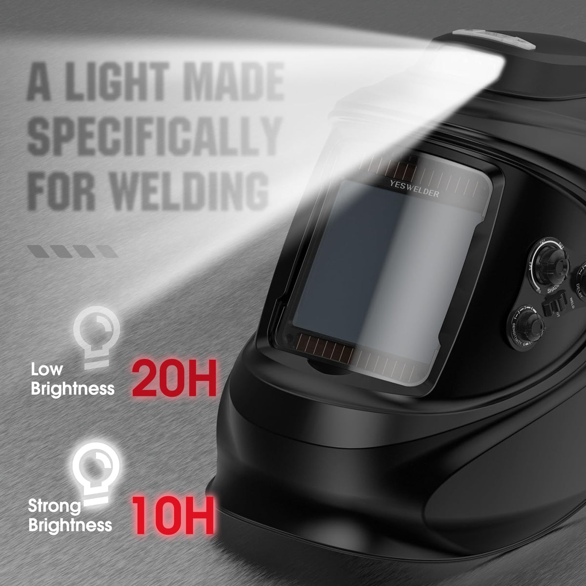 Welding Helmet with Fan and Work Light K889362
