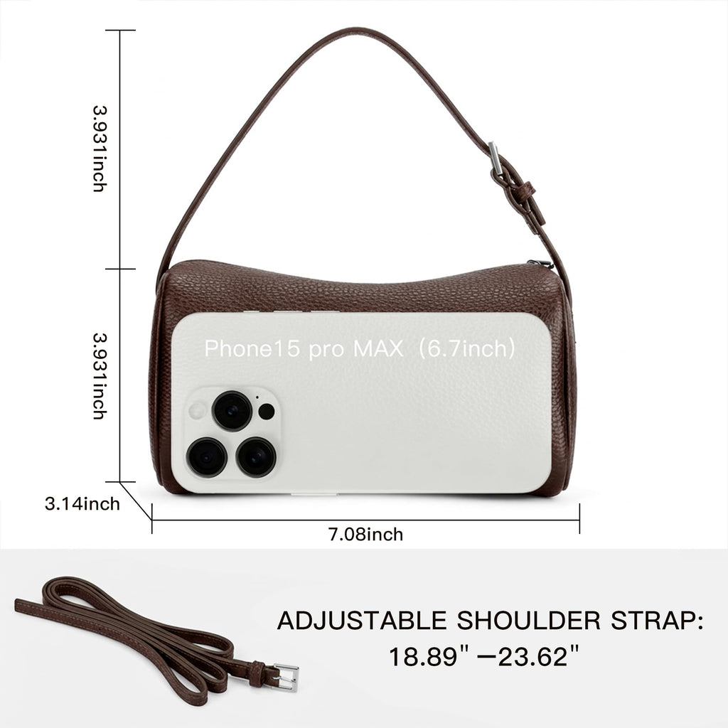Small Vegan Leather Purse With Adjustable Strap G9974