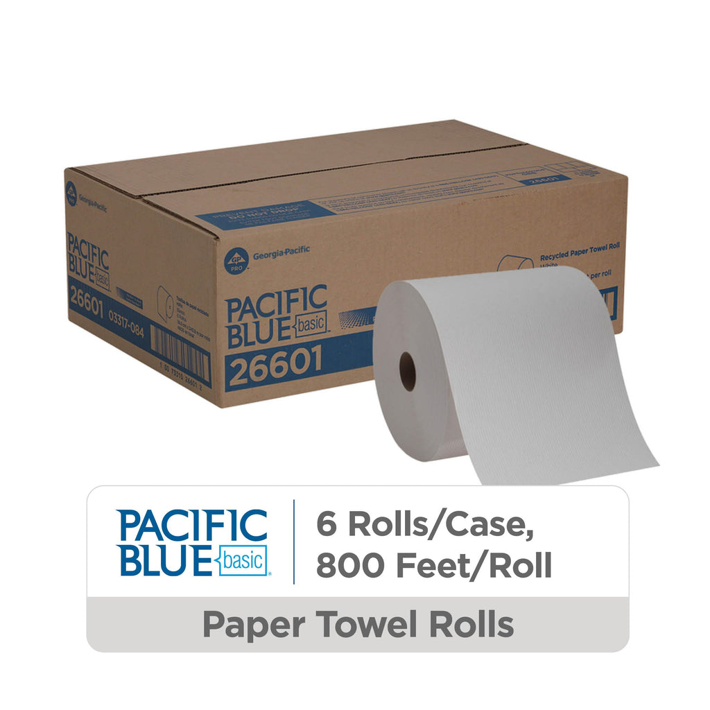 White Recycled Paper Towel Rolls B328