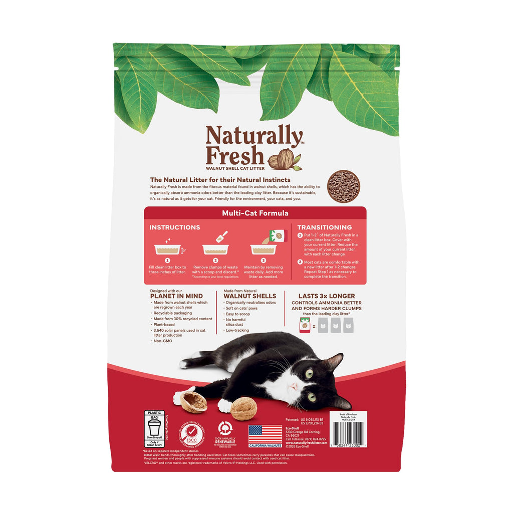 Unscented Walnut Shell Cat Litter 30 Lbs A4000