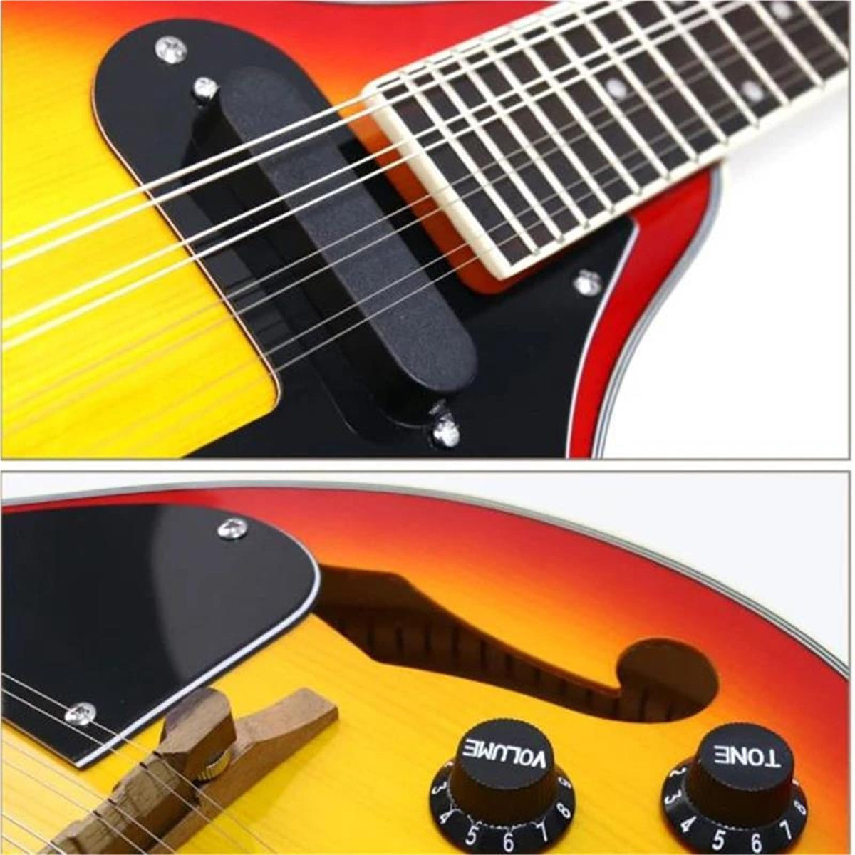 8 Strings Spruce Sunburst Mandolin T673