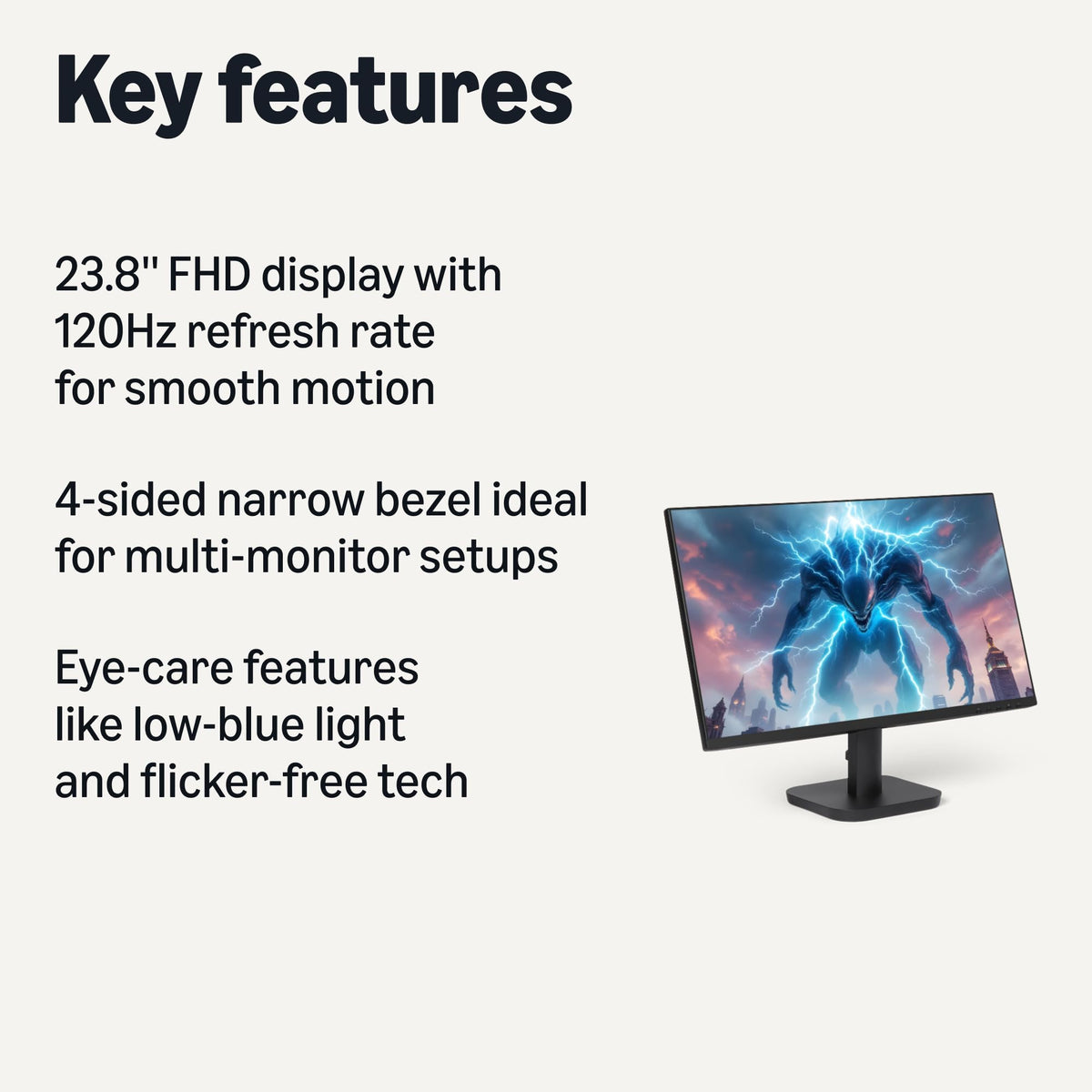 23.8-inch 1080P 120 Hz Computer Monitor P4682