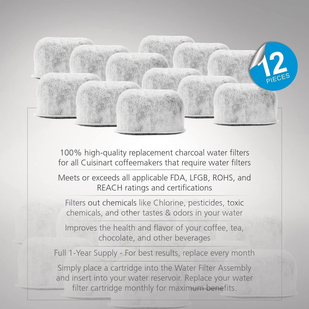12-Pack Replacement Charcoal Water Filters C3619