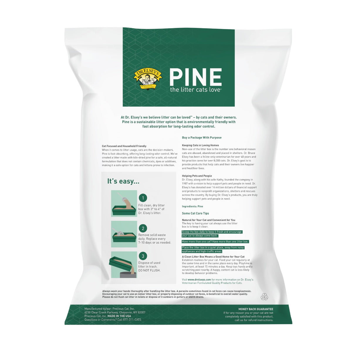 All-Natural Kiln-Dried Pine Cat Litter 40 lb. Bag E6682