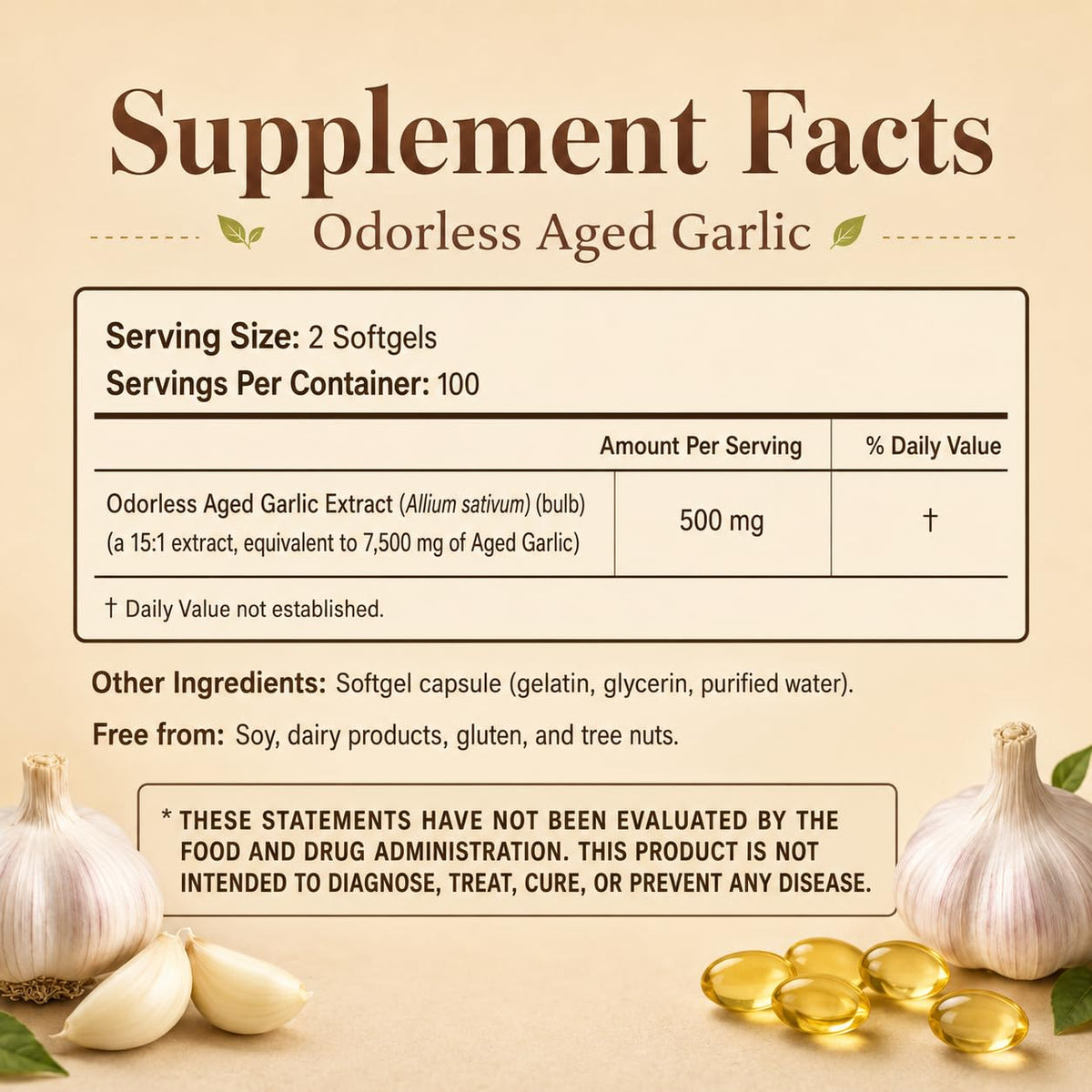 Aged Garlic Extract Softgels 200 Count T762