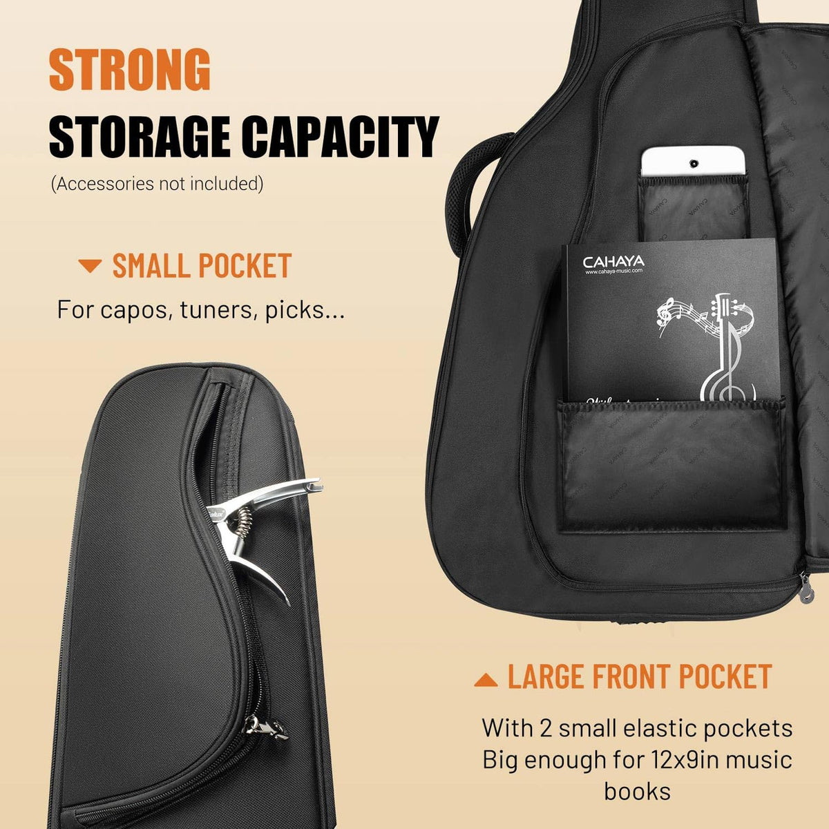 42 43 44In 0.5In Thick Padding Acoustic Guitar Bag Z54720