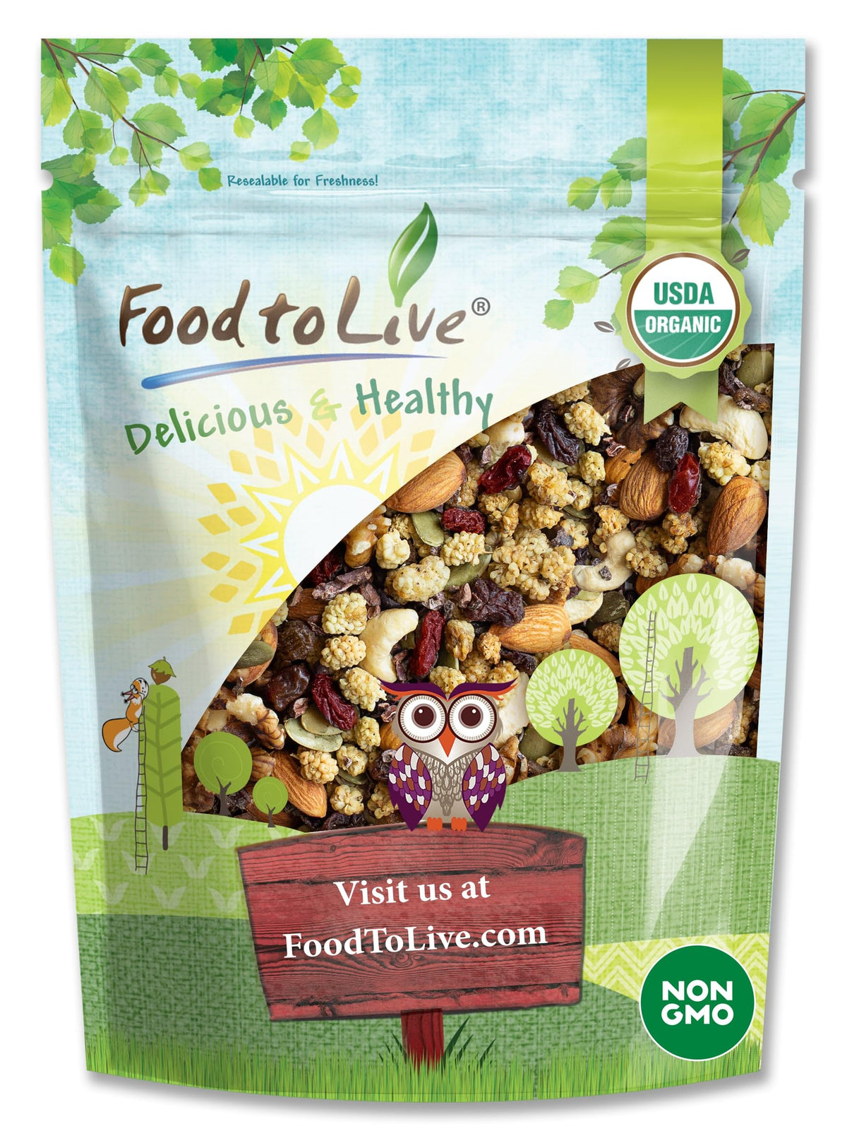 Organic Raw Snack Mix, 8 Ounces Q14884