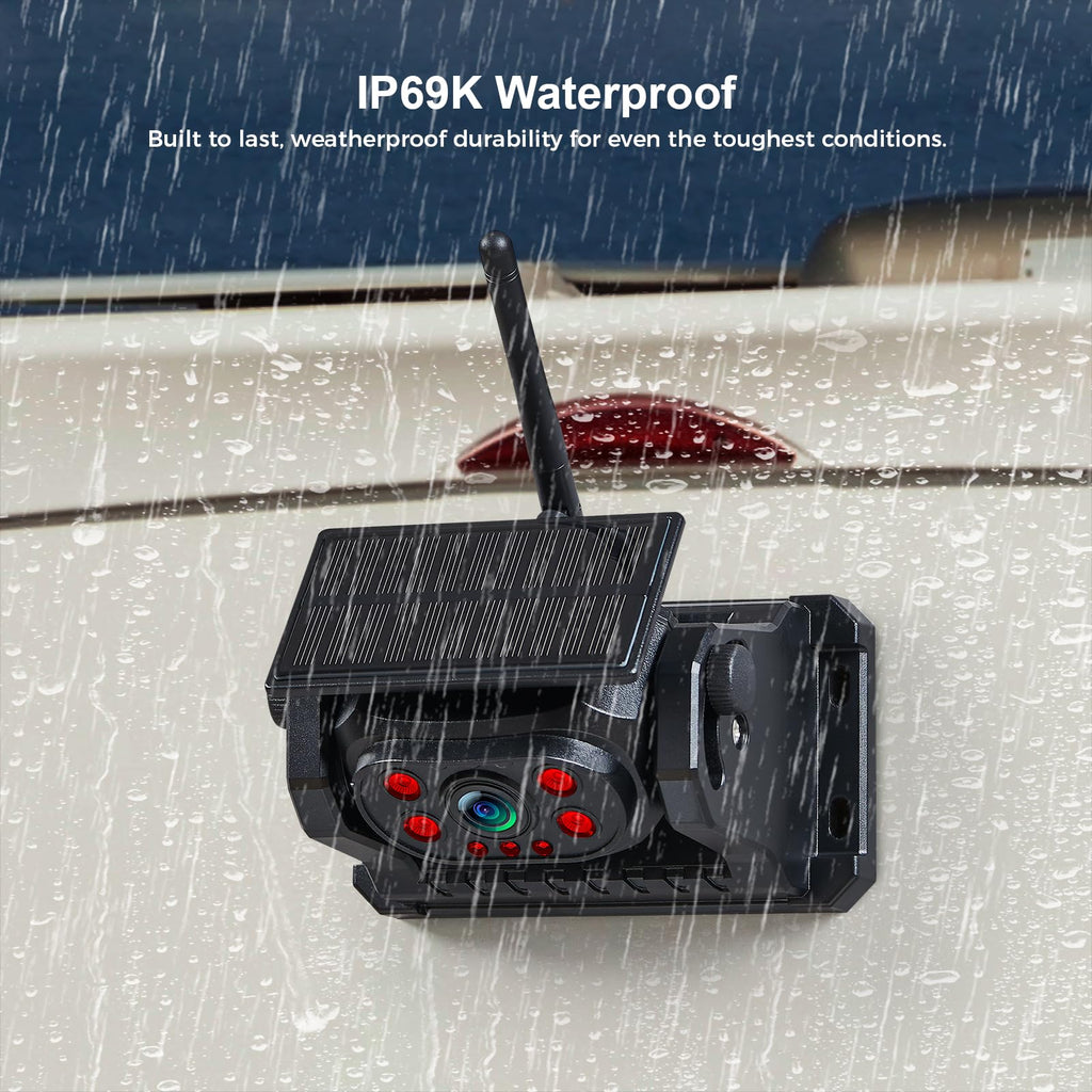 Magnetic Wireless Backup Camera with 7'' HD 1080P DVR Monitor System T2517