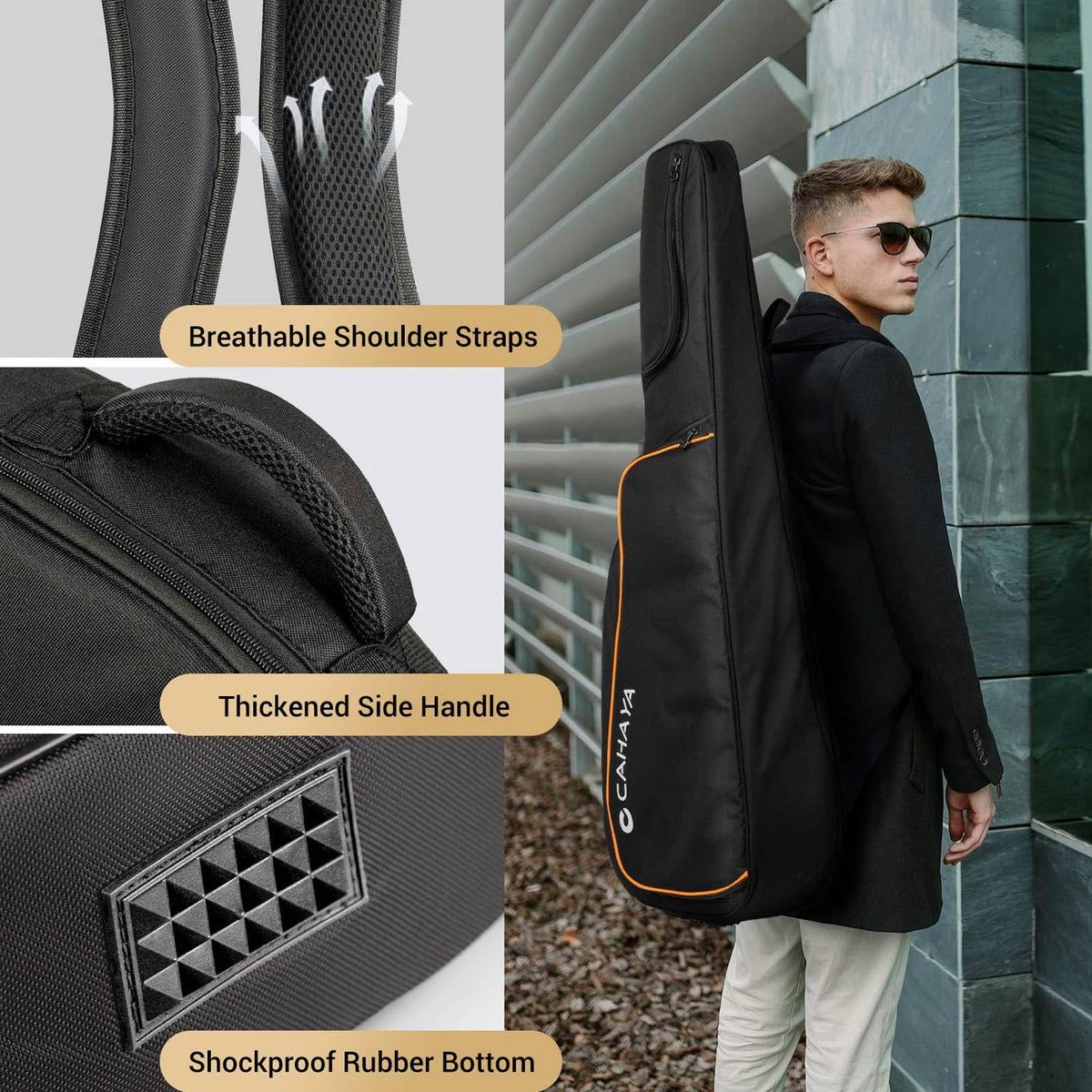 42 43 44In 0.5In Thick Padding Acoustic Guitar Bag Z54720