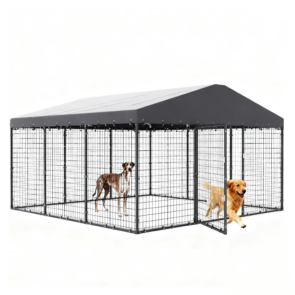 10 x 10 x 6 FT Outdoor Dog Kennel K9453