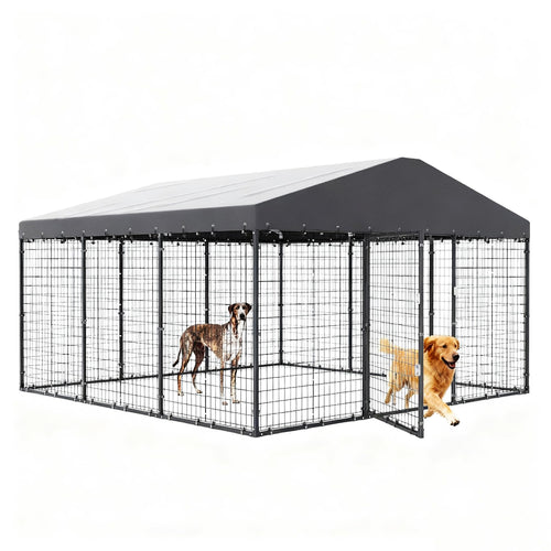 10 x 10 x 6 FT Outdoor Dog Kennel K9453