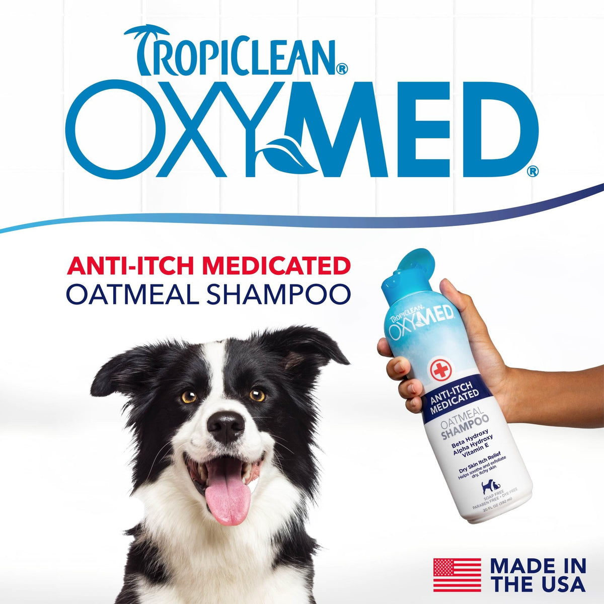 Medicated Dog Shampoo Oatmeal Formula 20oz V1969