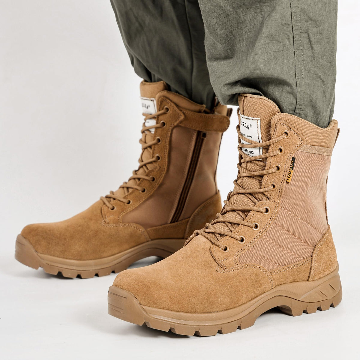 Men's 8 Inch Lightweight Tactical Work Boots Y94185