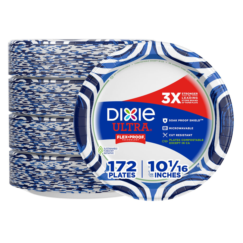 Large 10 Inch Heavy Duty Disposable Paper Plates Z1513