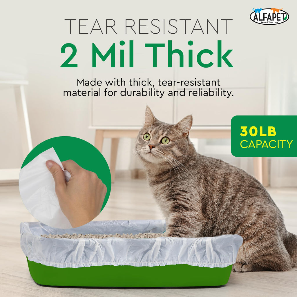 Super Jumbo 15Count Tear-Resistant Waterproof Cat Litter Box Liners R58386
