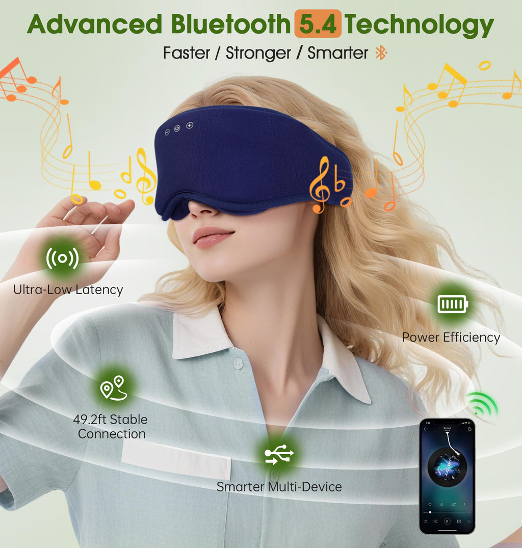 Bamboo Cotton Bluetooth Sleep Mask H421
