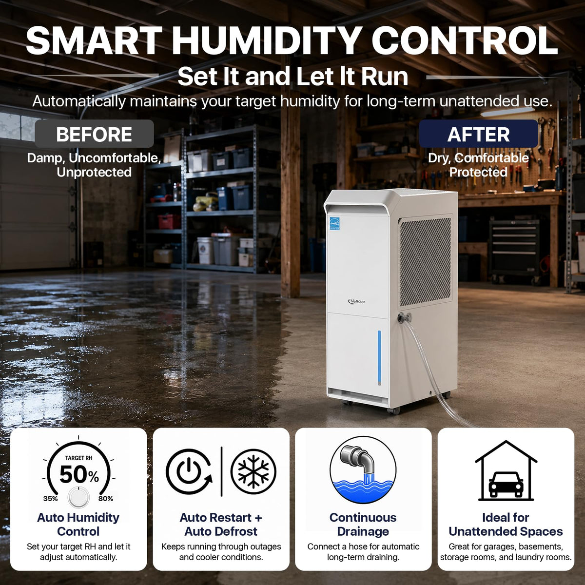 100 Pint/Day Dehumidifier Q76411