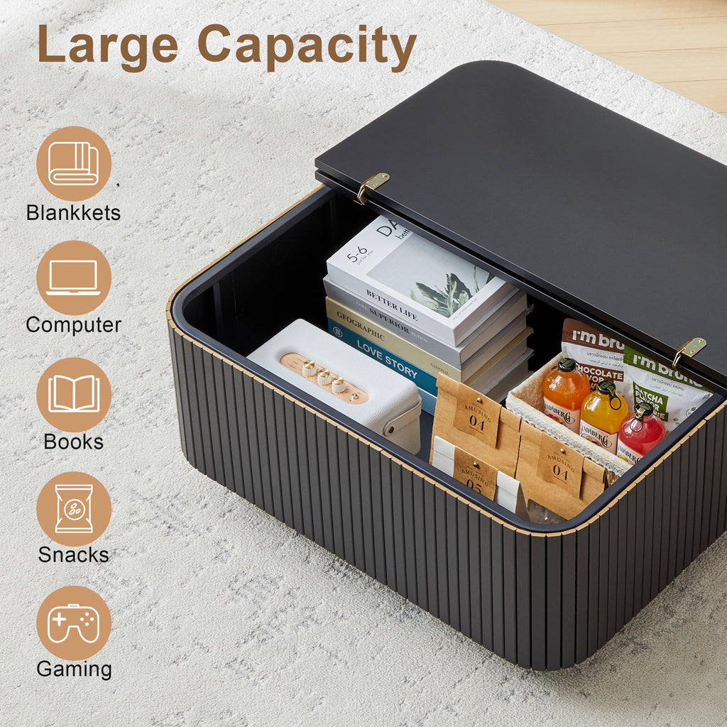 31.5" Square Coffee Table with Storage R883