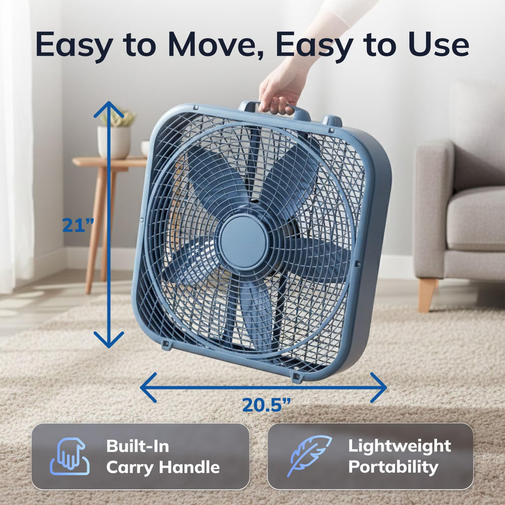 20" 3-Speed Weather-Resistant Box Fan D843